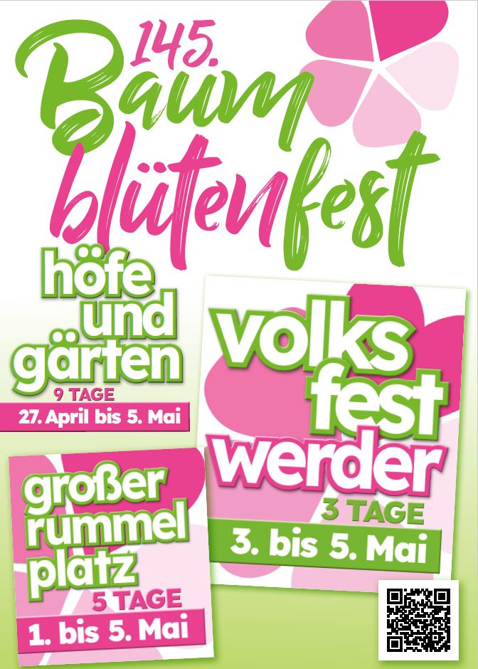 Blütenfest mit Volksfest in Werder 2024